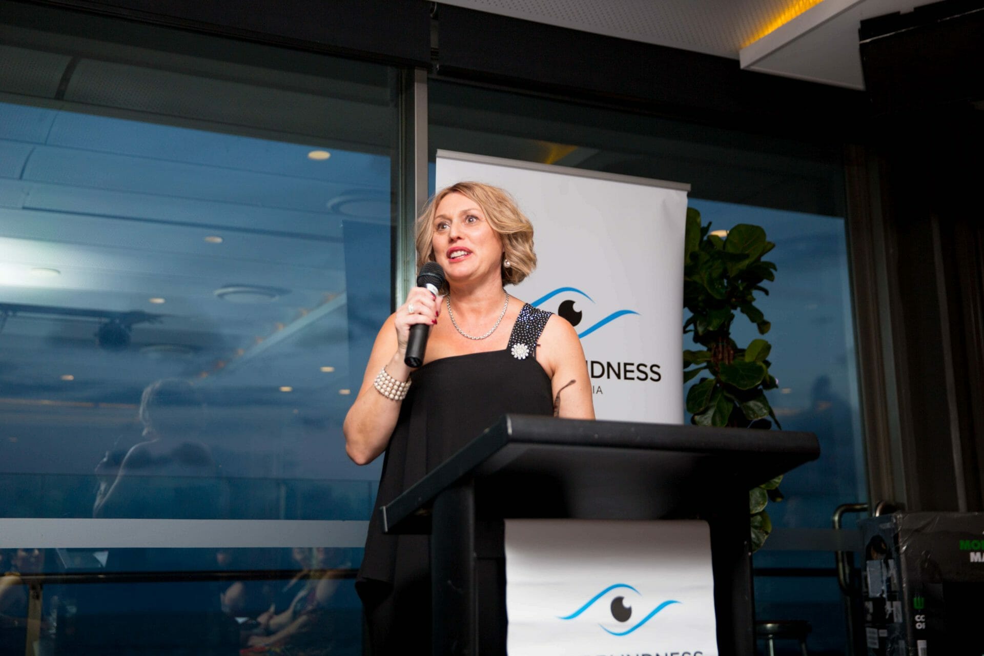 Guest talking for Cure blindness Australia charity event